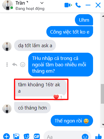 Học viên Phú - lương 25 triệu